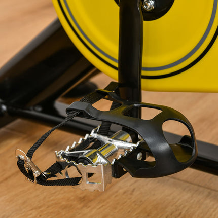 Height-adjustable bicycle trainer with LCD display