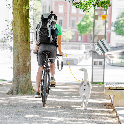 Bicycle leash with distance for dogs