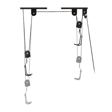 Bicycle lift for the roof