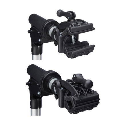 Bicycle mounting stand with handlebar holder