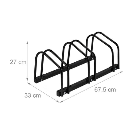 Bicycle rack for 3 bicycles