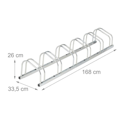 Bicycle rack for 6 bicycles