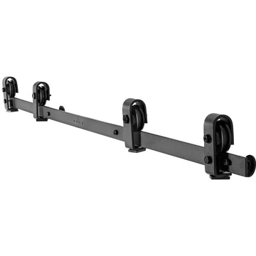 Bifold Sliding Barn Door Track Kit, 64 In, For 4 Doors