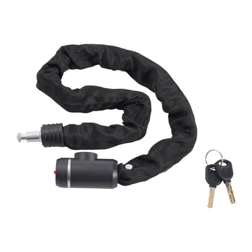 Bike Chain Lock, 8mm Steel, 2 Keys, 2.9 ft