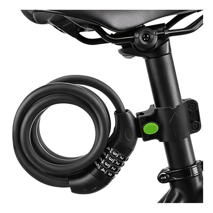 Bike Lock 120cm, 13.5mm Cable, Combination Security