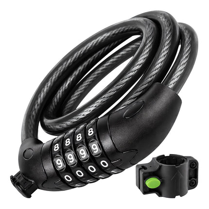 Bike Lock 120cm, 13.5mm Cable, Combination Security