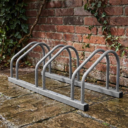 Bike Rack Stand, Floor Or Wall Mount, Steel, 65 mm Tyres
