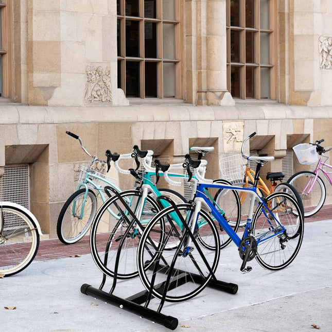 Bike Rack for 2 – Indoor/Outdoor, Steel, Black