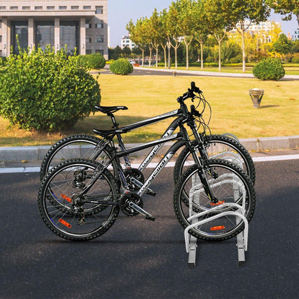 Bike Rack for 4 Bikes – Steel, Weatherproof, Floor Mount