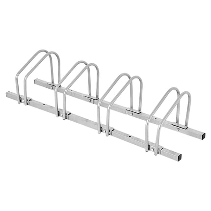 Bike Rack for 4 Bikes – Steel, Weatherproof, Floor Mount