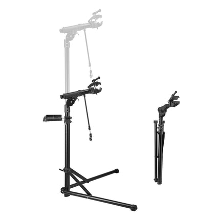 Bike Repair Stand, 85 lb, Adjustable Height, Tool Tray