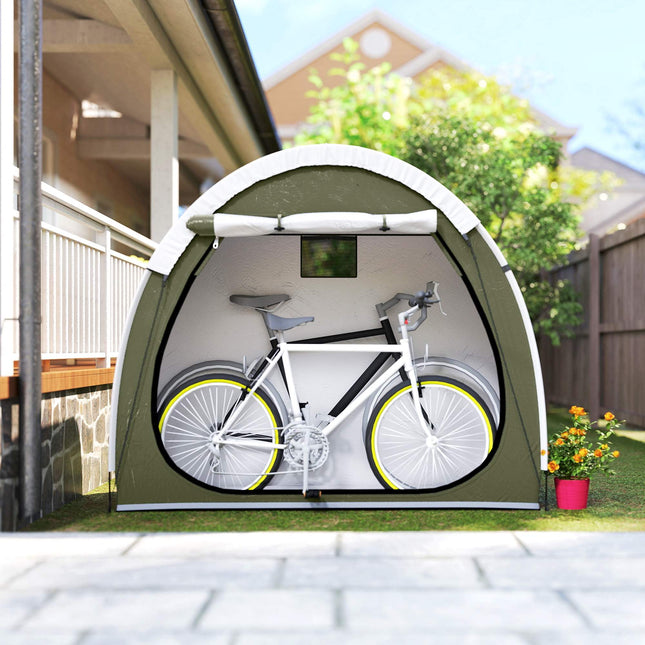 Bike Tent for 2 Bikes, Waterproof, UPF50+, 210D Oxford
