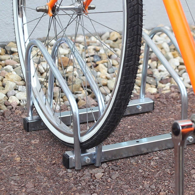 Bike rack 2 bikes for floor and wall