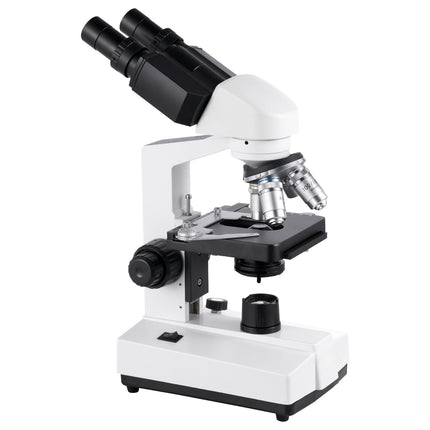Binocular Compound Microscope 40-5000X, LED, Phone Mount