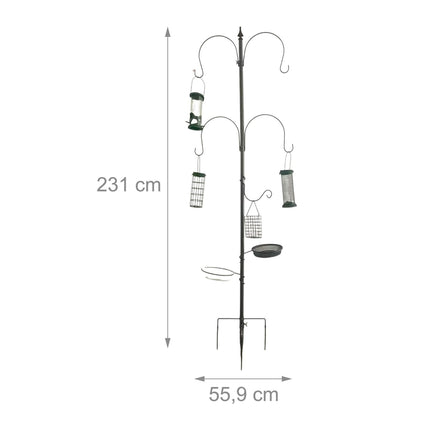 Bird Feeding Station – 6-in-1 Steel Feeder