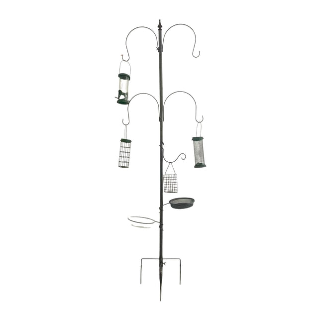 Bird Feeding Station – 6-in-1 Steel Feeders