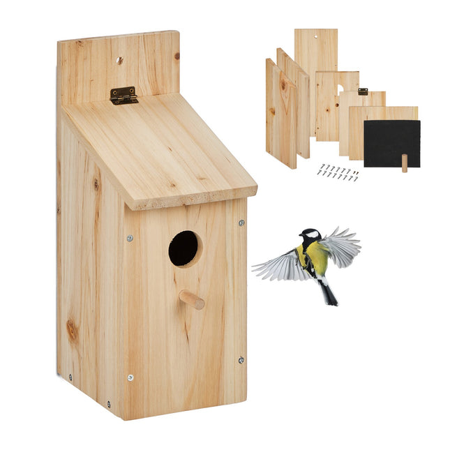 Bird House Kit for Sparrows and Tits, 7-Piece Set