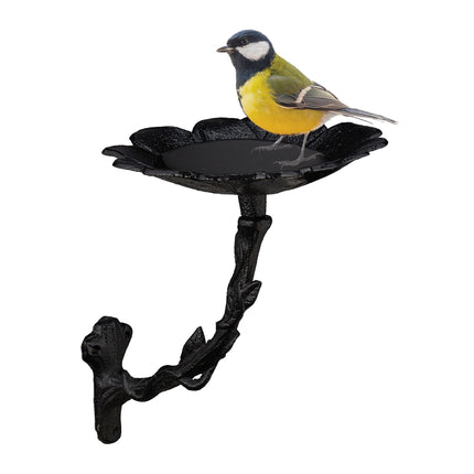 Bird bath in cast iron for the wall