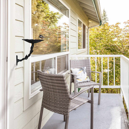 Bird bath in cast iron for the wall