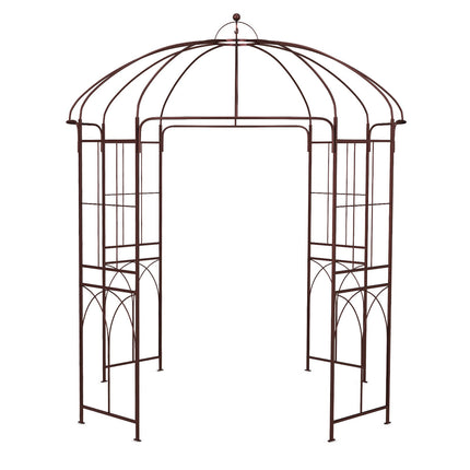 Birdcage Garden Arbor 8.4 Ft Metal Arch With Stakes
