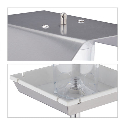 Bird feeder in stainless steel