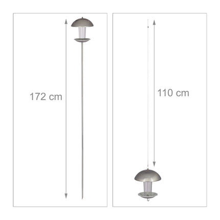 Bird feeder on a stick