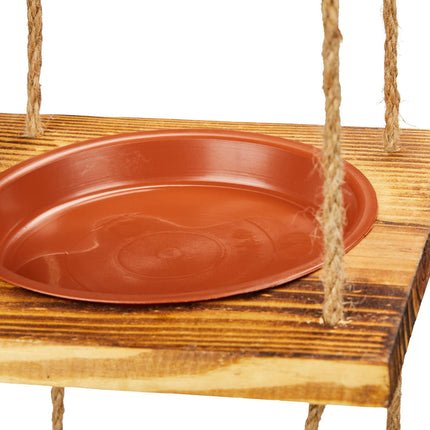 Bird feeder with 2 bowls