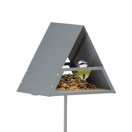 Bird feeder with ground spike