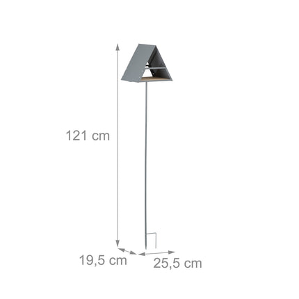 Bird feeder with ground spike