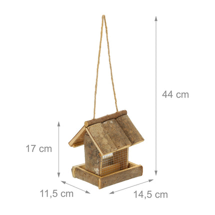 Bird feeder with suspension
