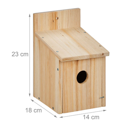 Birdhouse Kit Set of 2 – For Tits & Sparrows, 35mm Hole