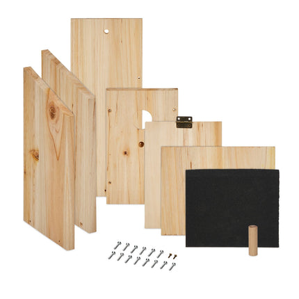 Birdhouse Kits with Perch & Hinged Roof – Set of 2