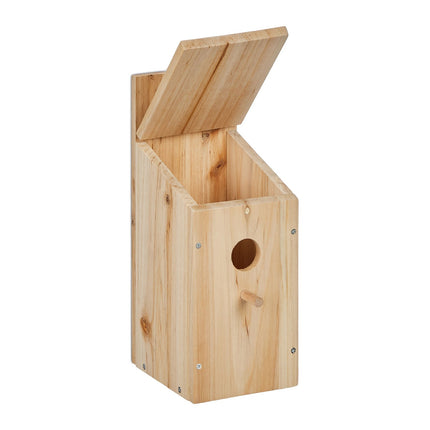 Birdhouse Kits with Perch & Hinged Roof – Set of 2