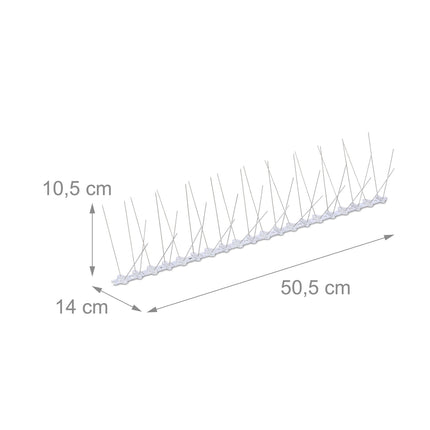 Bird repellent spikes, set of 6