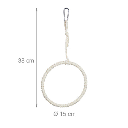 Bird swing ring set of 2