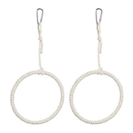 Bird swing ring set of 2