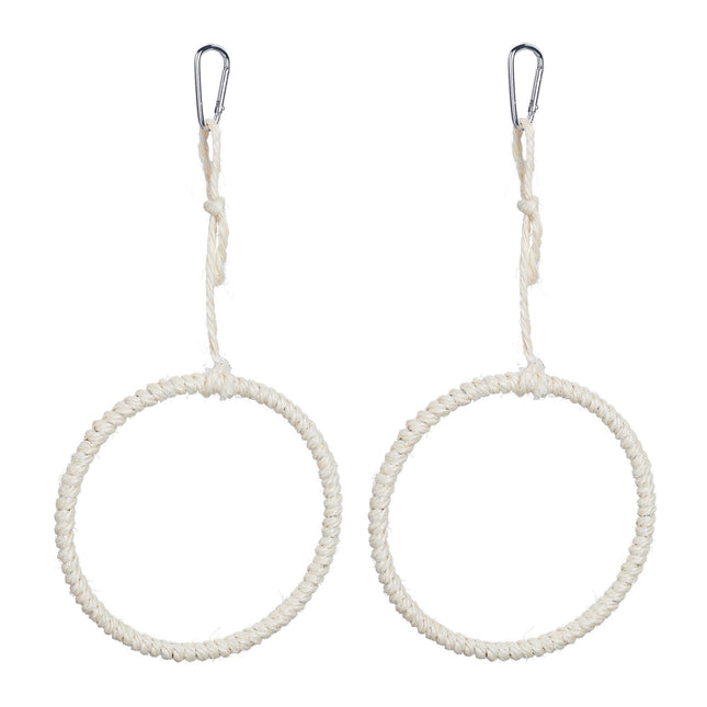 Bird swing ring set of 2
