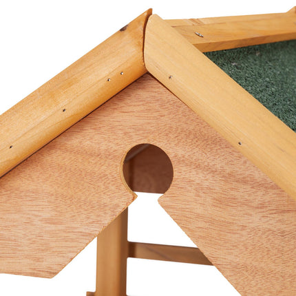 Bird table on pole