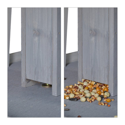 Bird table on post