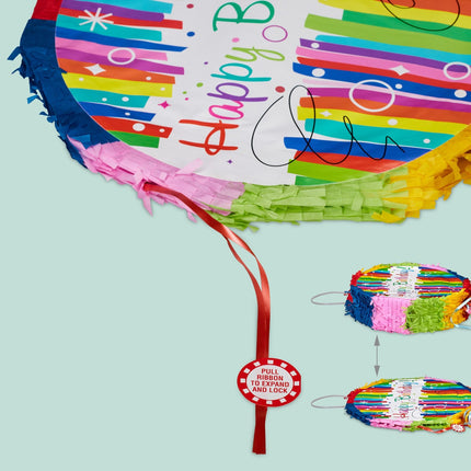 Birthday Piñata Set with Bat and Mask