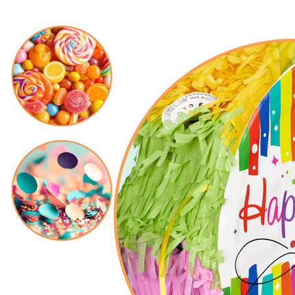 Birthday Piñata Set with Bat and Mask
