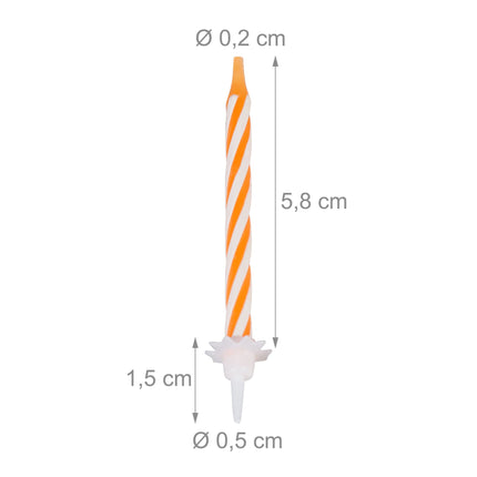 Birthday candles 152 parts