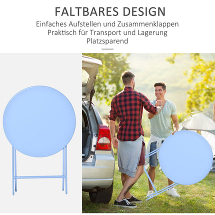 Bistro set for 2 – Light blue, outdoor furniture