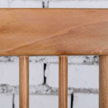 Folding wooden bistro set for 2, natural finish