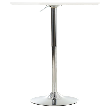Height-adjustable Square Steel Bistro table, 60x60 cm, White