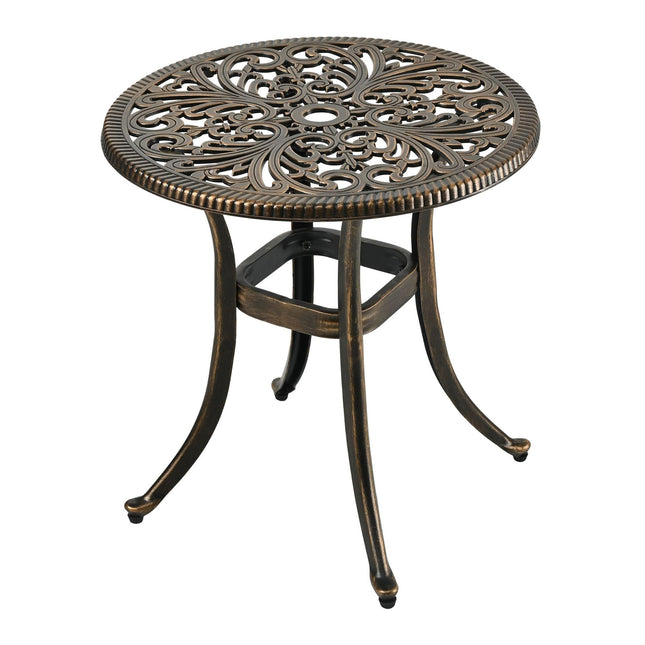 Bistro Table with Parasol Hole – Cast Aluminium