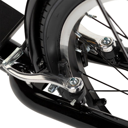 Black 26/20"" Pumped Wheels Scooter