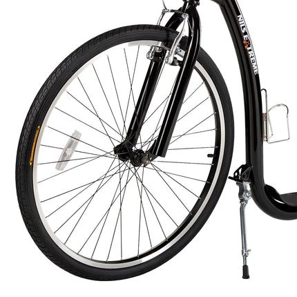 Black 26/20"" Pumped Wheels Scooter