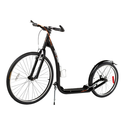 Black 26/20"" Pumped Wheels Scooter