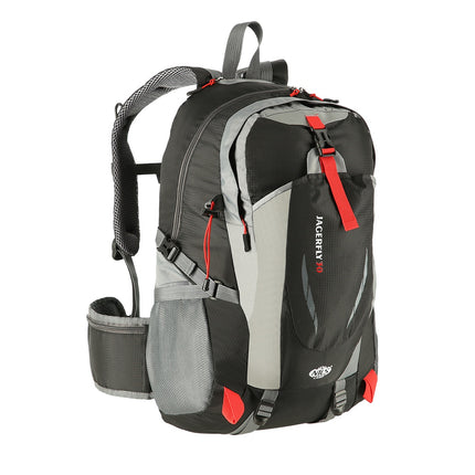 Black Backpack, 25L Capacity, Lightweight Design